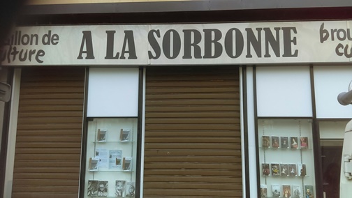 "vitrine Sorbonne brouillon de culture livres laurence lopez hodiesne"